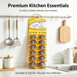 12Pcs Hanging Card Kitchen Cleaaning Tool SS 410 Stainless Steel Wire Scourer thumbnail-3