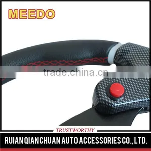 Universal Auto Accessories PVC Leather Sude Carbon 320mm 13inch OEM F1 Sports Racing Car Steering Wheels thumbnail-5