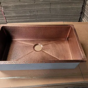Kitchen Sink, Supplying Pure Handmade Kitchen Copper Sinks and Bathroom Basins thumbnail-1
