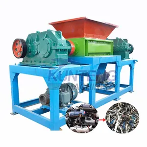 Dual Axis Waste Car Shell Bumper Silage Shredder Medical Waste Shredding Equipment EPC thumbnail-1
