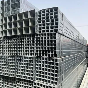 Hot Dipped Galvanized SHS Steel Tube, Galvanized Square Hollow Section for Solar PV Mounting Bracket System thumbnail-1