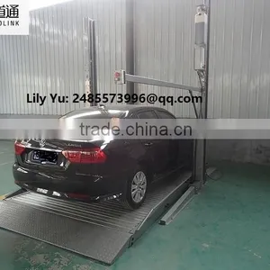 Two Post Hydraulic Home-uesd Simple Lifting Car Parking Equipment thumbnail-2