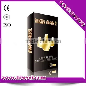 Black Packing Natural Rubber Latex Condom 10pcs thumbnail-1