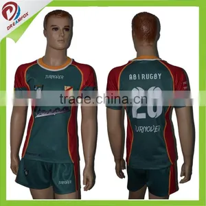 Dreamfox Sublimated Rugby Practice Shirts Custom Rugby Jersey Quality Choice thumbnail-1