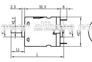 27.5mm Diameter Brush Motor for Sex Machine thumbnail-4