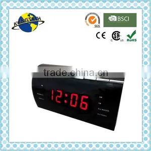 Stylish Red LED With Dimmer PLL Alarm Clock Radio thumbnail-1