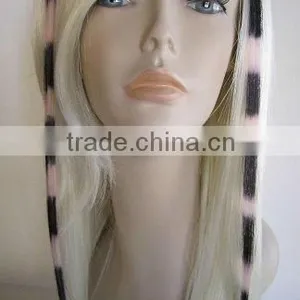 2012 New Trend Clip In Feather Hair Extension Remy Hair thumbnail-1