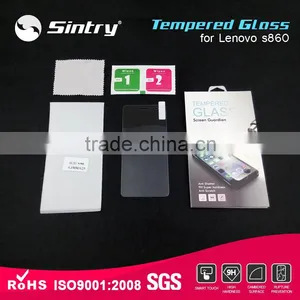 NEW!!!!High Permeability Tempered Glass Screen Transparent 0.3mm 9H 2.5D Tempered Glass Screen Protector for Lenovo S860 thumbnail-2