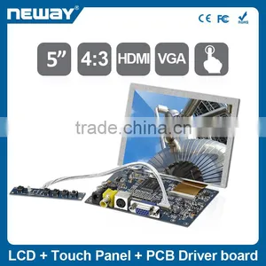 Ultra Mini Design 5" LCD Resistive Touchscreen for Kiosk Application thumbnail-1