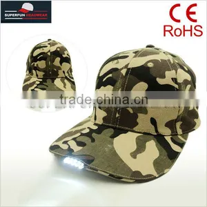 Factory Supply Camouflage LED Hats and Camo Hats Quality Choice thumbnail-3