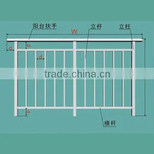 Wood Plastic Composite Handrail System,Garden Railing thumbnail-1
