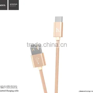 HOCO X2 Knitted Charging Cable for Apple/Android Mobile Phone Micro USB 2in1metal Weave Sync Data Cable for Apple/Android Phone thumbnail-1
