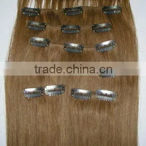 Clips in Hair Extension,clip on Hair Extension,natural Wave Clip Hair thumbnail-1