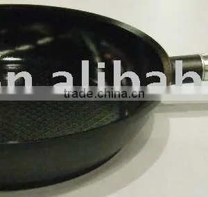 24cm Die Cast Aluminium Deep Fry Pan With Wooden Handle and Ceramic Coating thumbnail-1