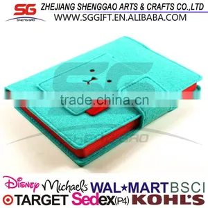 Customized Felt Cover Cartoon Notebook thumbnail-2