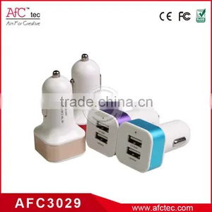 Wholesale Promotional Dual Usb Port 5v 2.1A 1A Best Cheap Portable Phone Car Chargers thumbnail-1