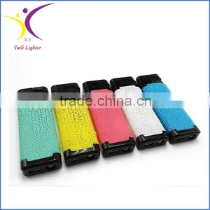 Cigarette Usage Plastic Material Colored Streak Torch Lighter With LED Light thumbnail-1