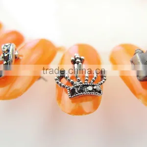 Americans Retro and Vintage Crowns Finger Nail Art Jewelry Design for 3d Nail Art Sticker L0005 thumbnail-2