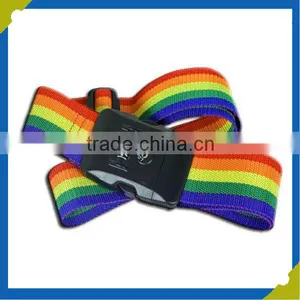 Custom Logo TSA Approved 3-Dial Combination Lock Luggage Strap thumbnail-4