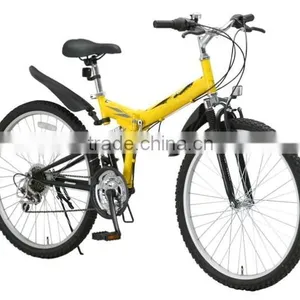 Factory Price Hi-ten Steel 26 Inch 21 Speed Folding Bike thumbnail-1