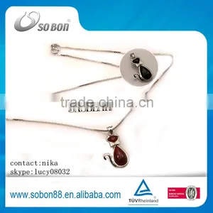 Made in China 925 Silver Pendant Necklace , Hot Sale 925 Sterling Silver Necklace thumbnail-3