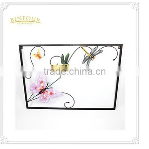 Dragonfly Butterfly Designs Metal Iron Wall Decor Wall Stickers for Home Decoration thumbnail-1