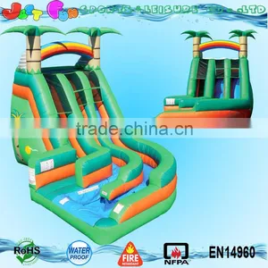 Tropical Wild Splash Pool Cheap Giant Inflatable Water Slide for Sale Supplier's Choice thumbnail-1