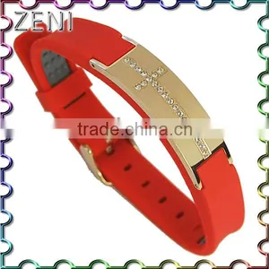 Good Popular Creative Silicone 316L Stainless Steel Energy Bracelet thumbnail-6