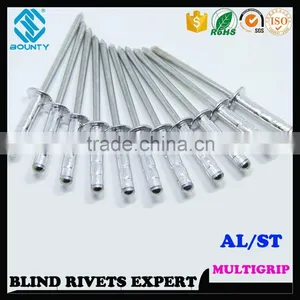 HIGH QUALITY FACTORY DOME HEAD A/S MULTI GRIP RIVETS thumbnail-6