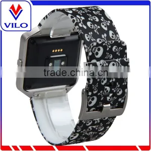 Customized Pattern Silicone Replacement Watch Band Wrist Strap For Fitbit Blaze Smart Watch thumbnail-2