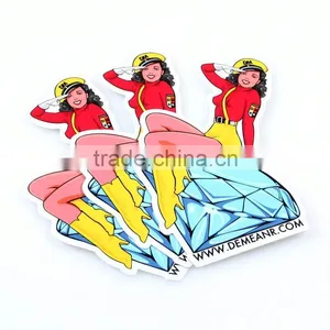 Waterproof Custom Glossy Scratch Off Feature and Paper Material Lips Shape Sticker Tattoo ---DH20440 thumbnail-1
