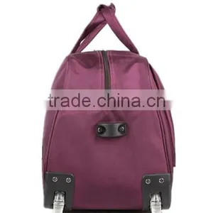 2016 Hard Shell Nylon Travel Rolling Duffel Wheeled Luggage Bags thumbnail-3