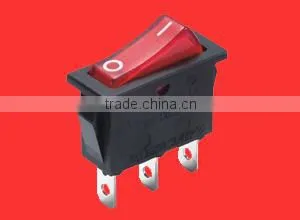 Lighted Red 3 Pin on off Rocker Switch thumbnail-1