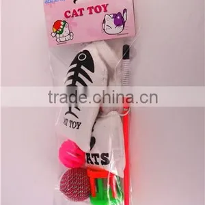 Nature Cat Swing Toys With Sticker Toy Wholesale Cat Toys With Cotton Fish Ring Ball thumbnail-3