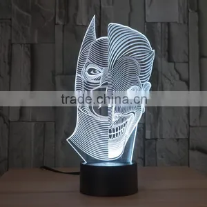 Double-faced Shape Led Night Light Lamp 3d Acrylic Illusion Table Touch Night Light for Children Kids Baby Led Lamp thumbnail-6