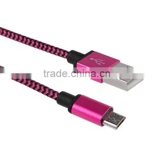 Braided Nylon Woven USB For Samsung Data Cable thumbnail-2