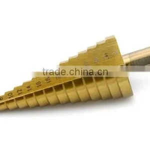 New 3Pcs Large HSS Steel Step Cone Drill Titanium Bit Set for Hole 4-12/20/32mm TK1066 thumbnail-2