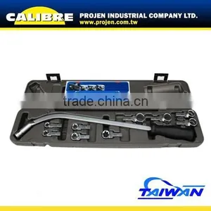 CALIBRE Universal 15pc 12-19mm E10-E18 Serpentine Belt Tool Kit Serpentine Belt Wrench Set thumbnail-1