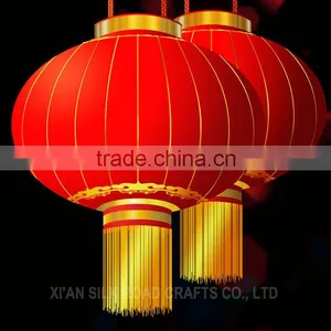 Red Color Chinese Silk Lantern for New Year Decoration thumbnail-2