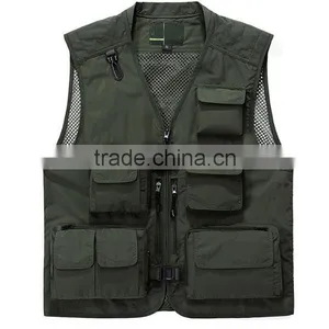 Custom Mens Outdoor Sports Fishing Vest thumbnail-1