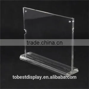 3 Sided Clear Acrylic Menu Holder,acrylic Menu Stand,acrylic a5 Menu Stand Factory Price thumbnail-5