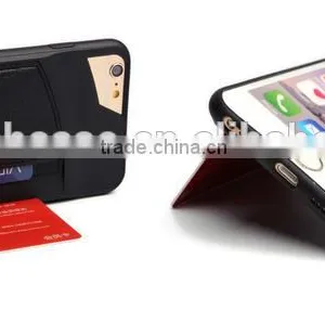 2015 New Design for IPhone 6 Back Cover Leather Case With Card Slot, Card Slot Back Cover for IPhone 6 thumbnail-5