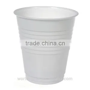 Green Recycled and Biodegradable White Disposable Plastic Cup thumbnail-1