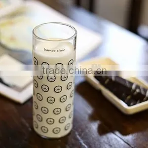 Round Thin Glass Juice Cup Clear Tea Coffee Cup thumbnail-2