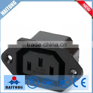 Black Waterproof Electrical 3 Phase Plug and Socket With 3 Pin ac Socket thumbnail-1