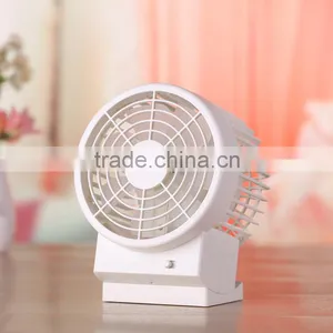 5 Inch Dual Motor Double Blade Mini Fan USB Strong Wind Handheld Mini Fan For Summer thumbnail-4