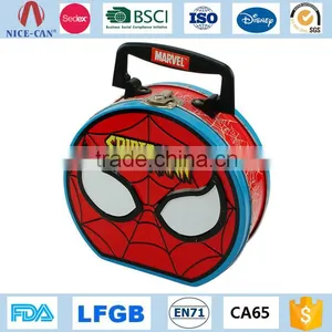 Wholesale Plain School Magnet Bento Tiffin Carrier Food Packing Container Custom Mini Blank Carton Tin Metal Lunch Box for Kids thumbnail-1