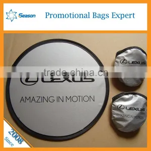 Wholesale Foldable Frisbee Fan Flying Disc Customised Fabric Frisbee Folding Pocket Frisbee thumbnail-5