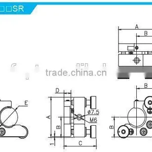 MNC-1.2SR/Height of Center Height 25.4mm/High Precision Kinematic Mounts With 2 Adjusters/optical Bracket thumbnail-2