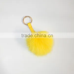 China Factory Price Fox Fur Ball Keychain/Fox Fur Pompon So Popular thumbnail-5